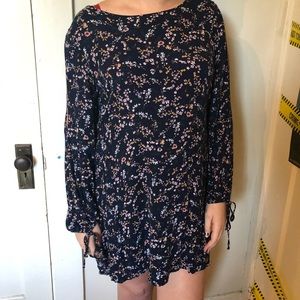 Navy blue, floral American Eagle dress